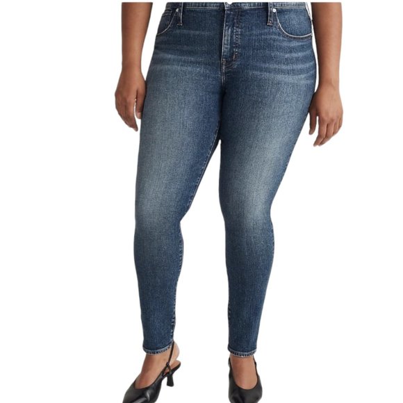 NEW Madewell 9" Mid-Rise Skinny Jeans in Heathfield Wash - Picture 3 of 8